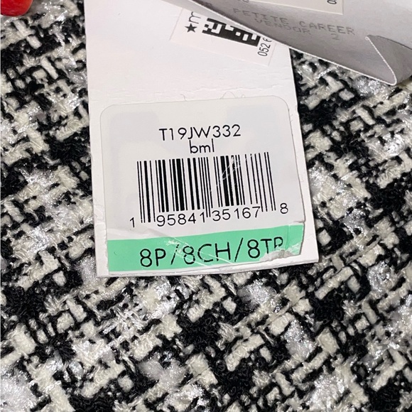 NEW Calvin Klein Petite Open Front Tweed Jacket - Picture 10 of 11